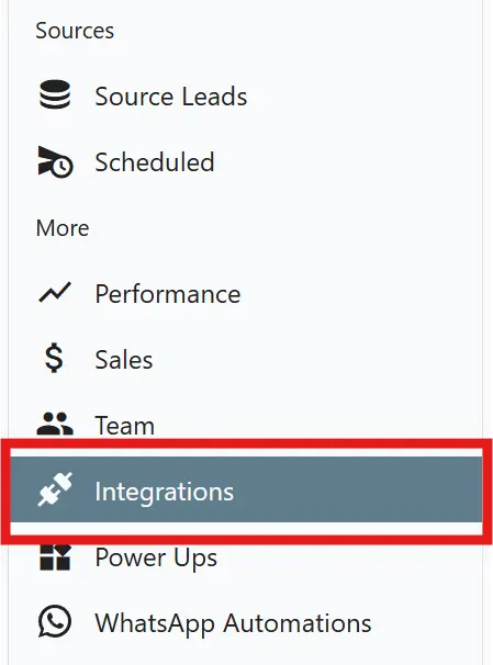 Navigate to Intgeration