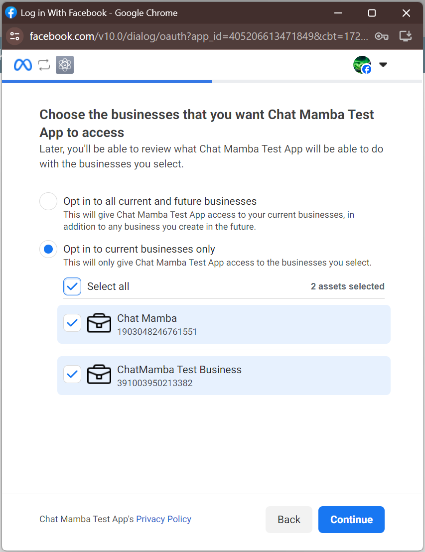 Opt in Business