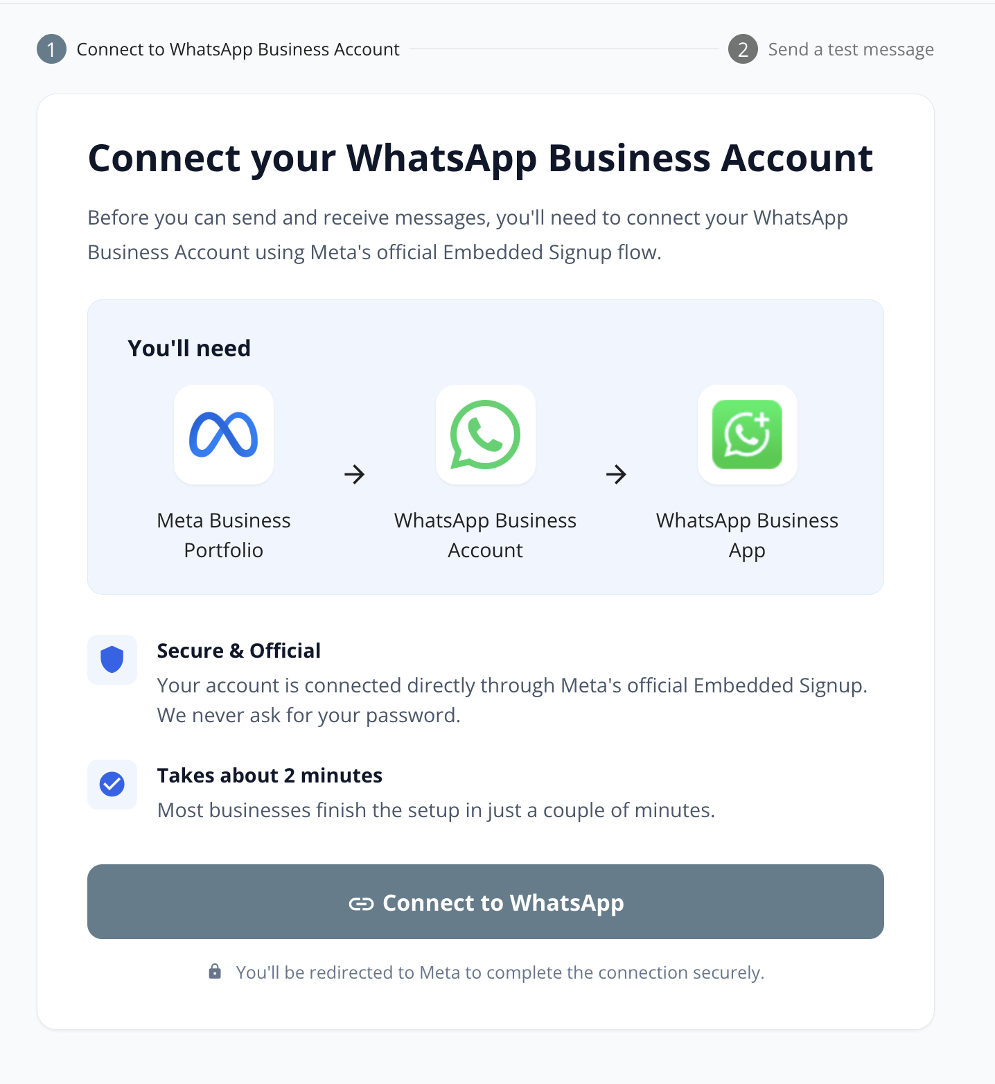 Connect to WhatsApp