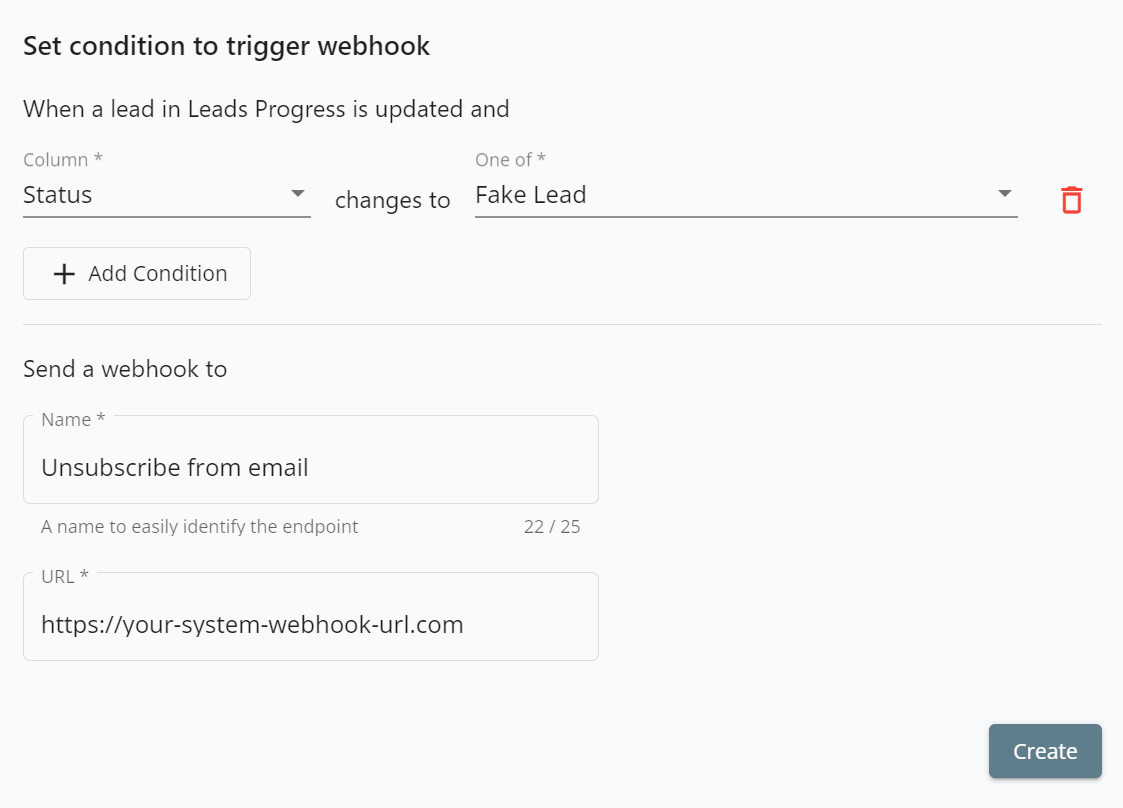 Webhook Setting