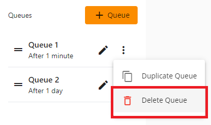 Delete queue